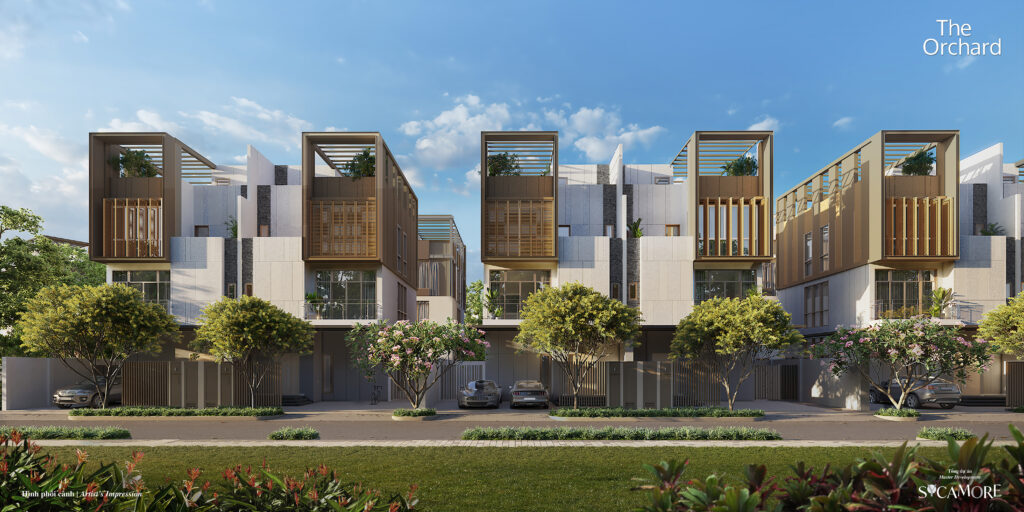 layout biet thu song lap The Orchard