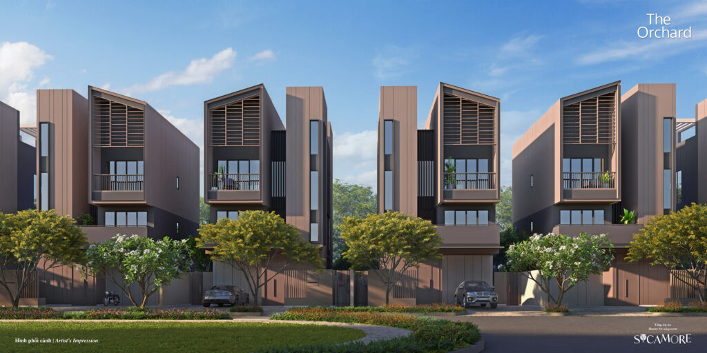 layout biet thu don lap The Orchard