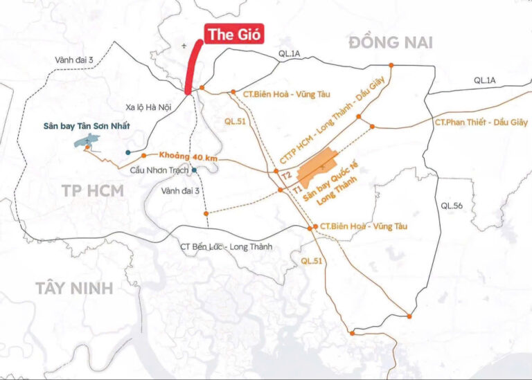 Vành Đai 3 TP.HCM: Hình Ảnh & Tiềm Năng Đột Phá Bất Động Sản Ven Đô 2 vị trí dự án the gió